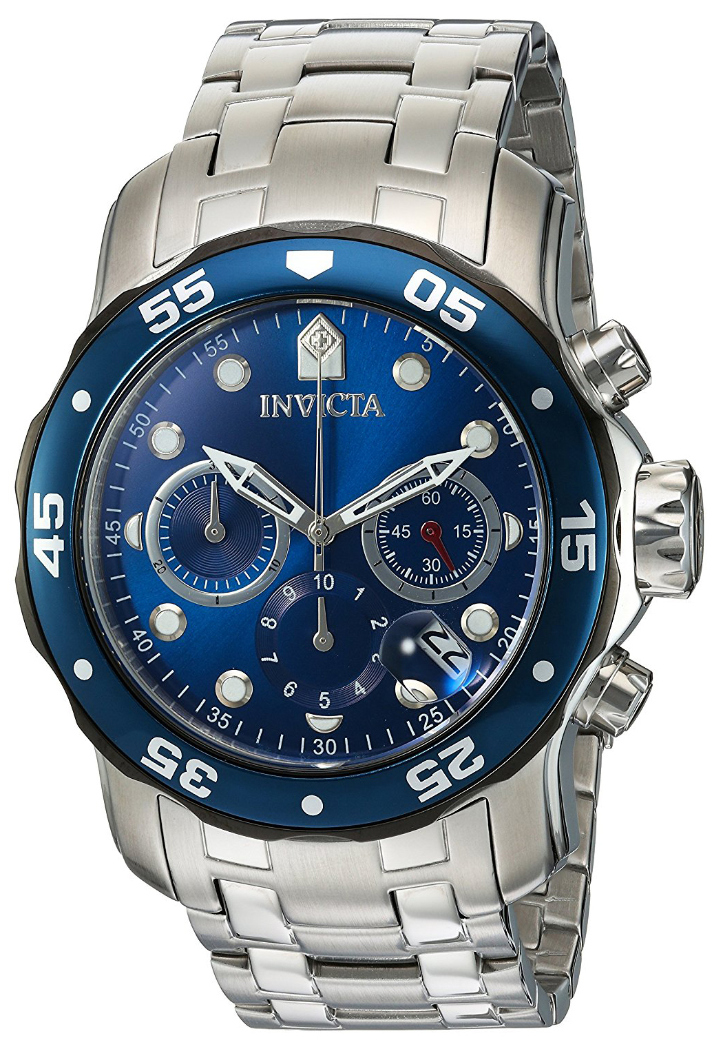 Invicta Pro Diver Herreklokke 21784 Blå/Stål Ø48 mm - Invicta