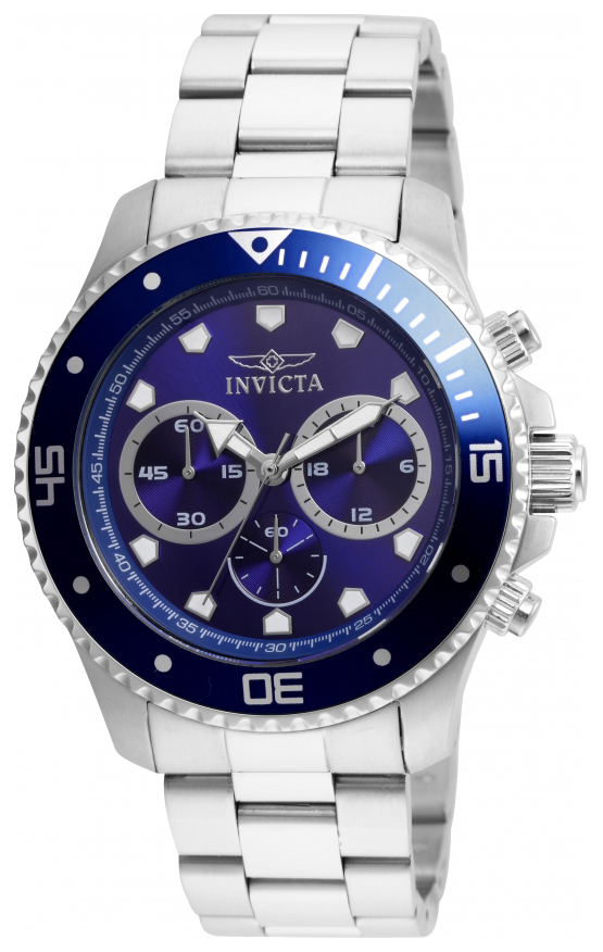 Invicta Pro Diver Herreklokke 21788 Blå/Stål Ø45 mm - Invicta