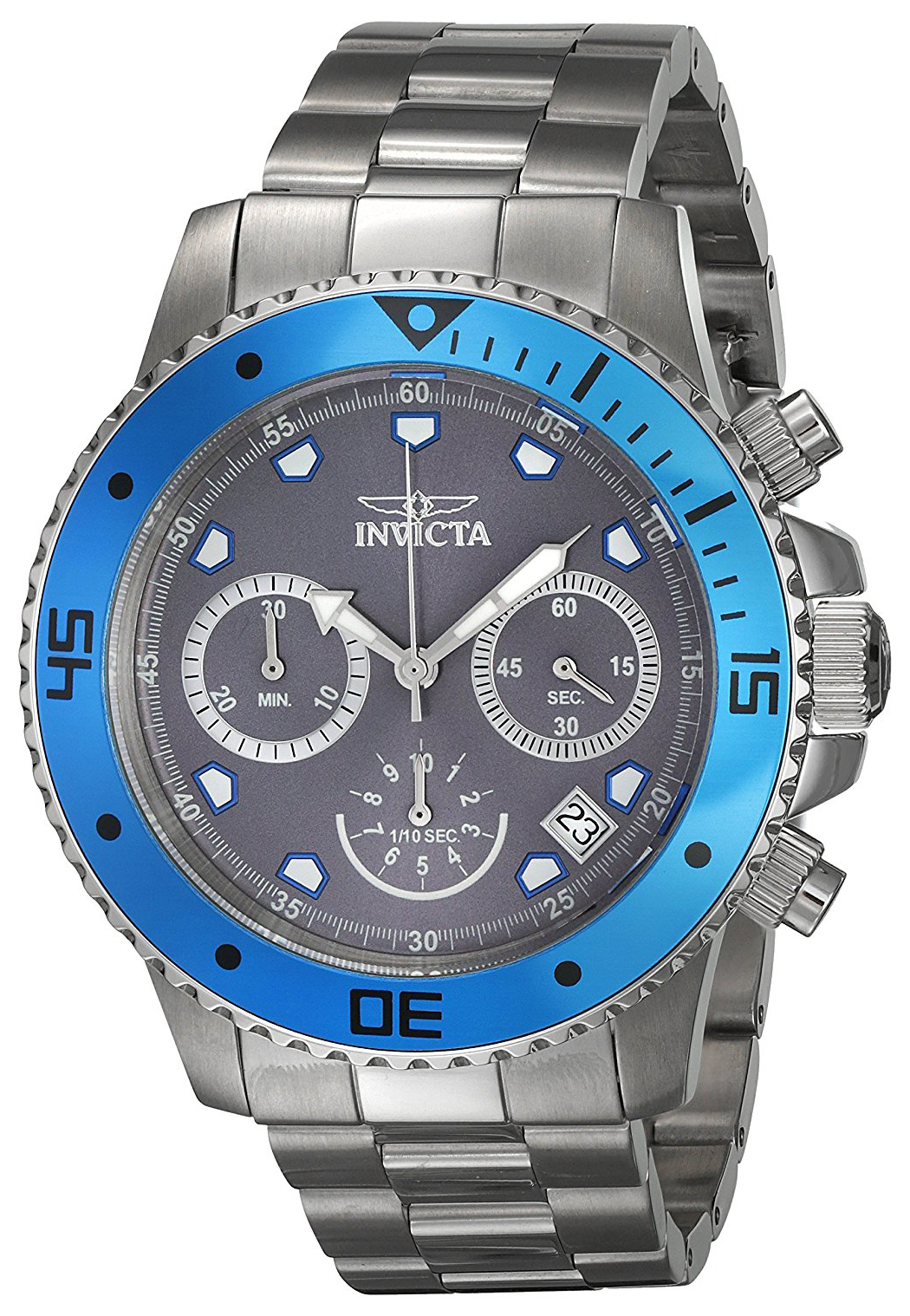 Invicta Pro Diver Herreklokke 21886 Grå/Stål Ø46 mm - Invicta