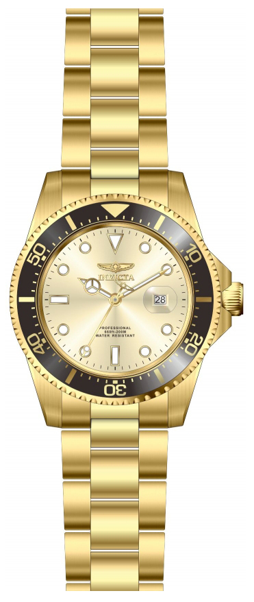 Invicta Pro Diver Herreklokke 22065 Champagnefarget/Gulltonet stål - Invicta