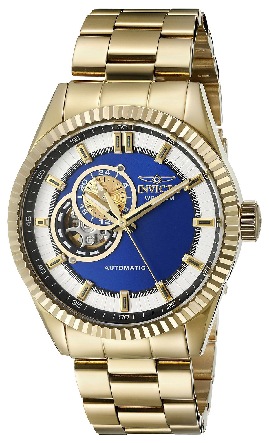 Invicta Pro Diver Herreklokke 22080 Blå/Gulltonet stål Ø42 mm - Invicta