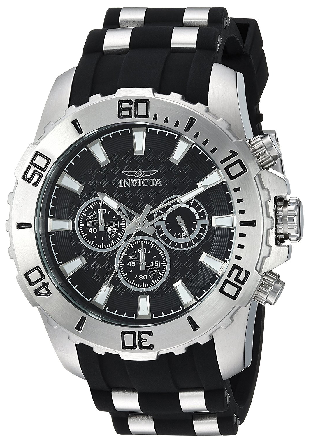 Invicta Pro Diver Herreklokke 22555 Sort/Stål Ø50 mm - Invicta