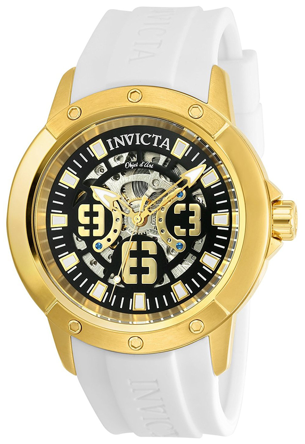 Invicta 99999 Herreklokke 22630 Sort/Gummi Ø46 mm - Invicta