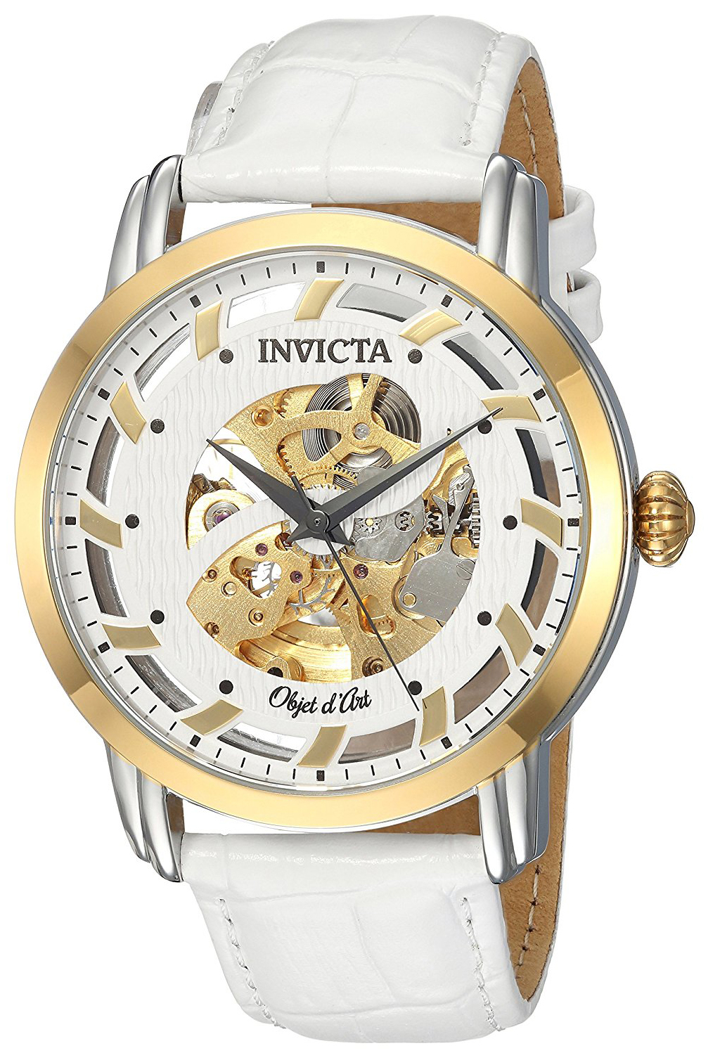 Invicta 99999 Herreklokke 22635 Hvit/Lær Ø44 mm - Invicta