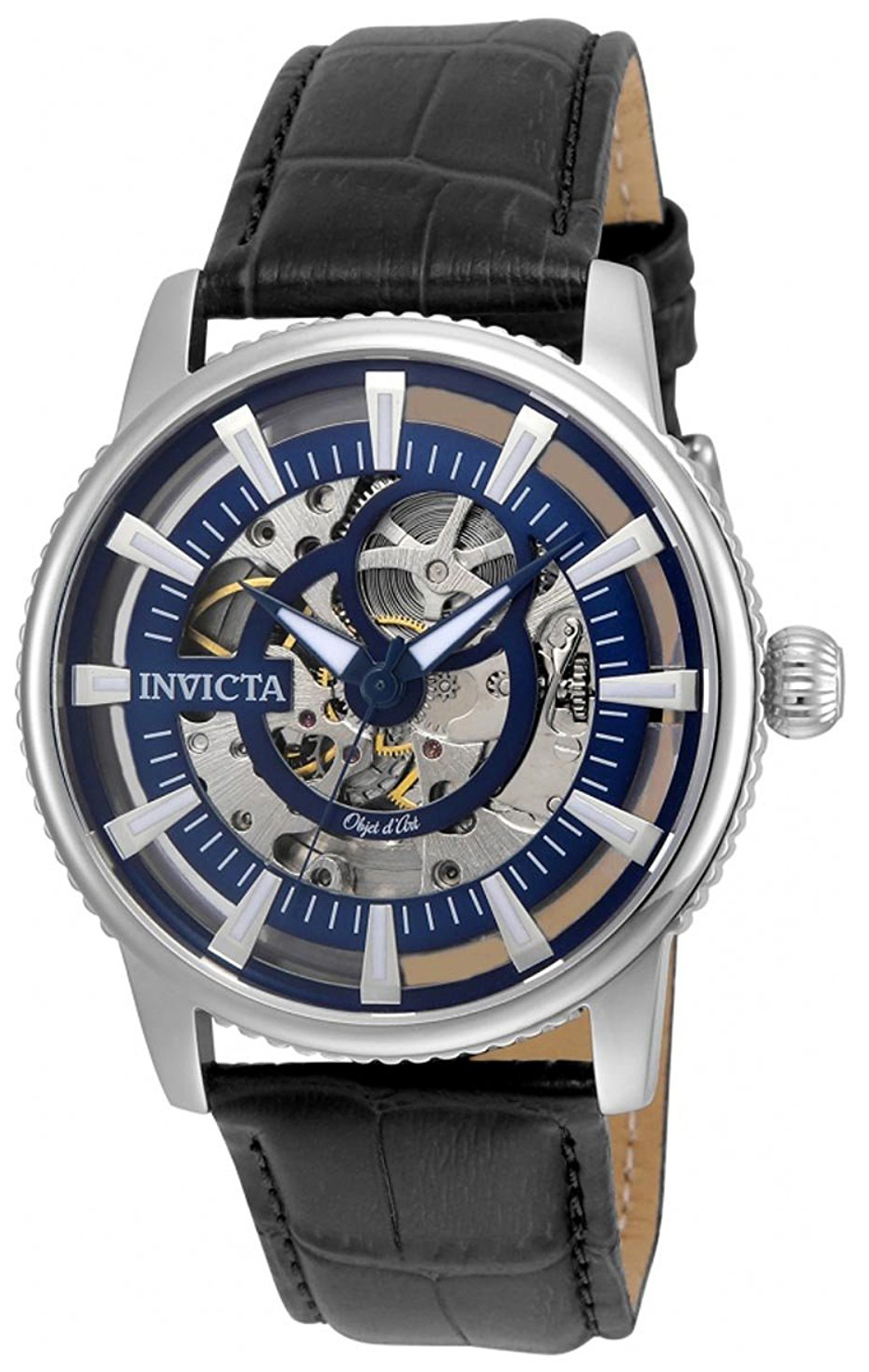 Invicta 99999 Herreklokke 22640 Blå/Lær Ø42 mm - Invicta