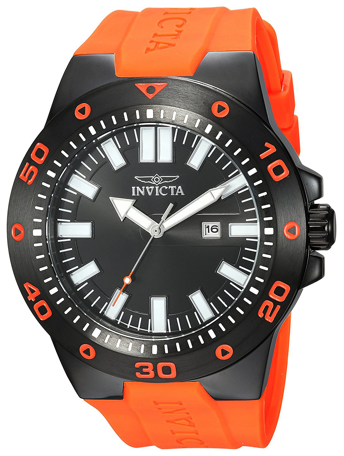 Invicta Pro Diver Herreklokke 23514 Sort/Gummi Ø52 mm - Invicta