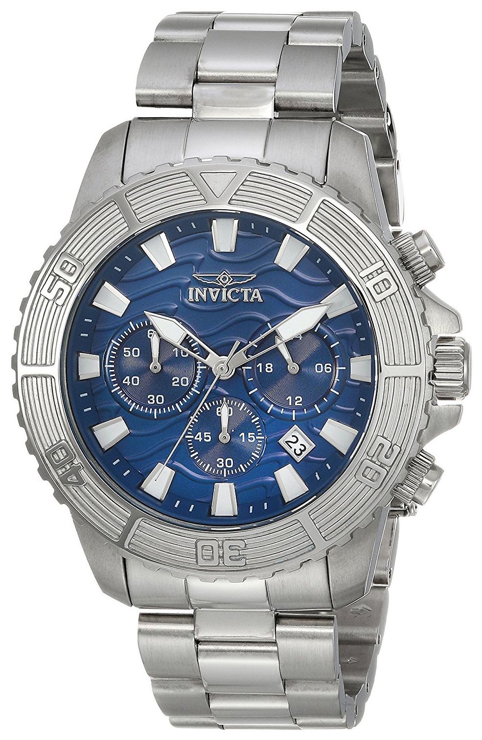 Invicta Pro Diver Herreklokke 23999 Blå/Stål Ø46 mm - Invicta