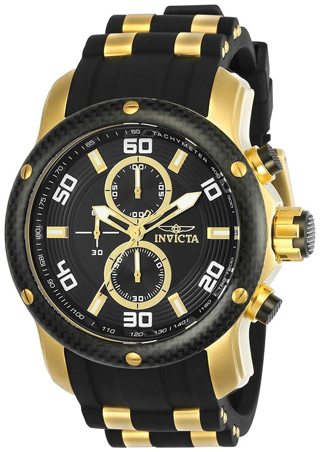 Invicta Pro Diver Herreklokke 24151 Sort/Gulltonet stål Ø48 mm - Invicta