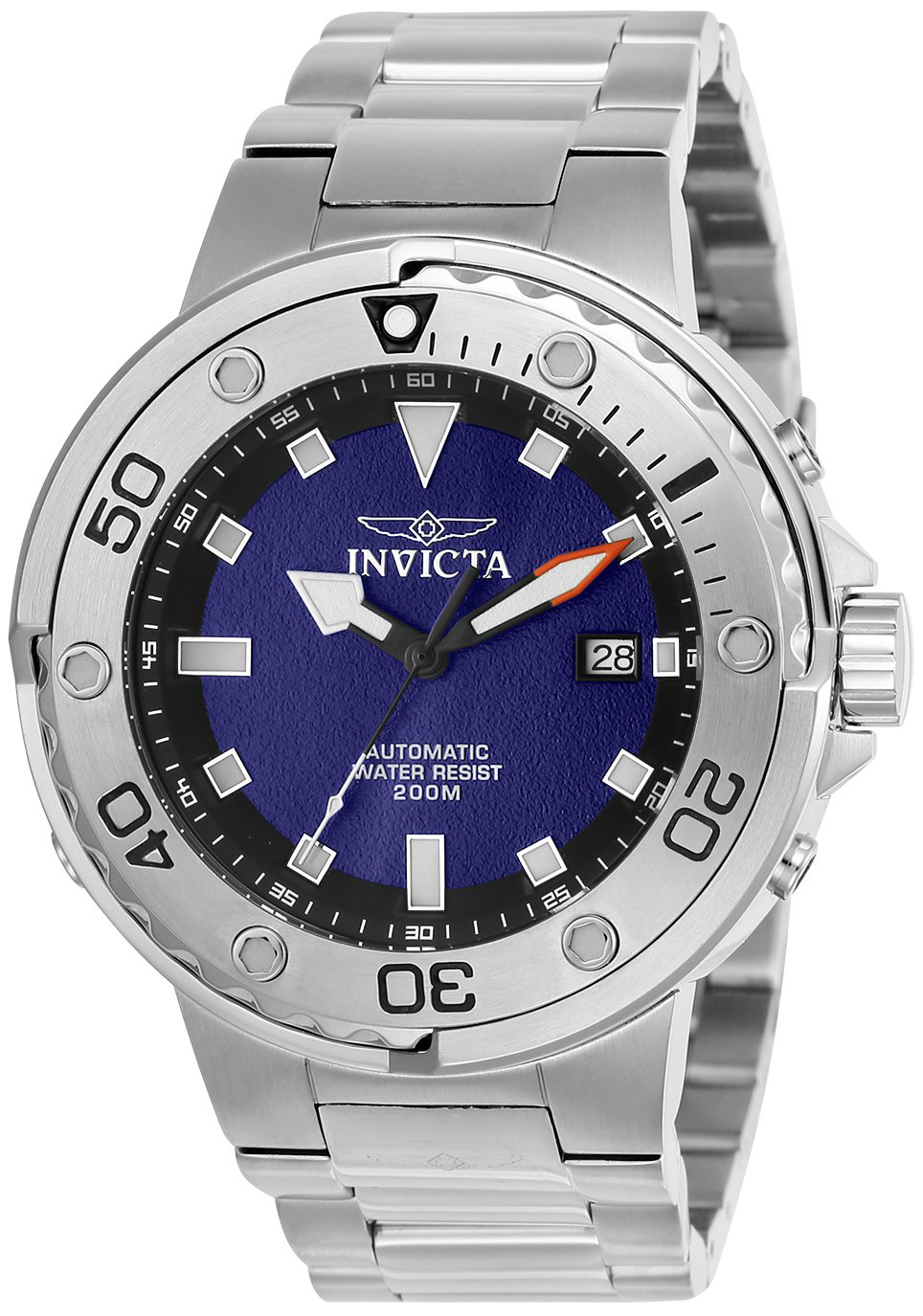 Invicta Pro Diver Herreklokke 24465 Blå/Stål Ø49 mm - Invicta