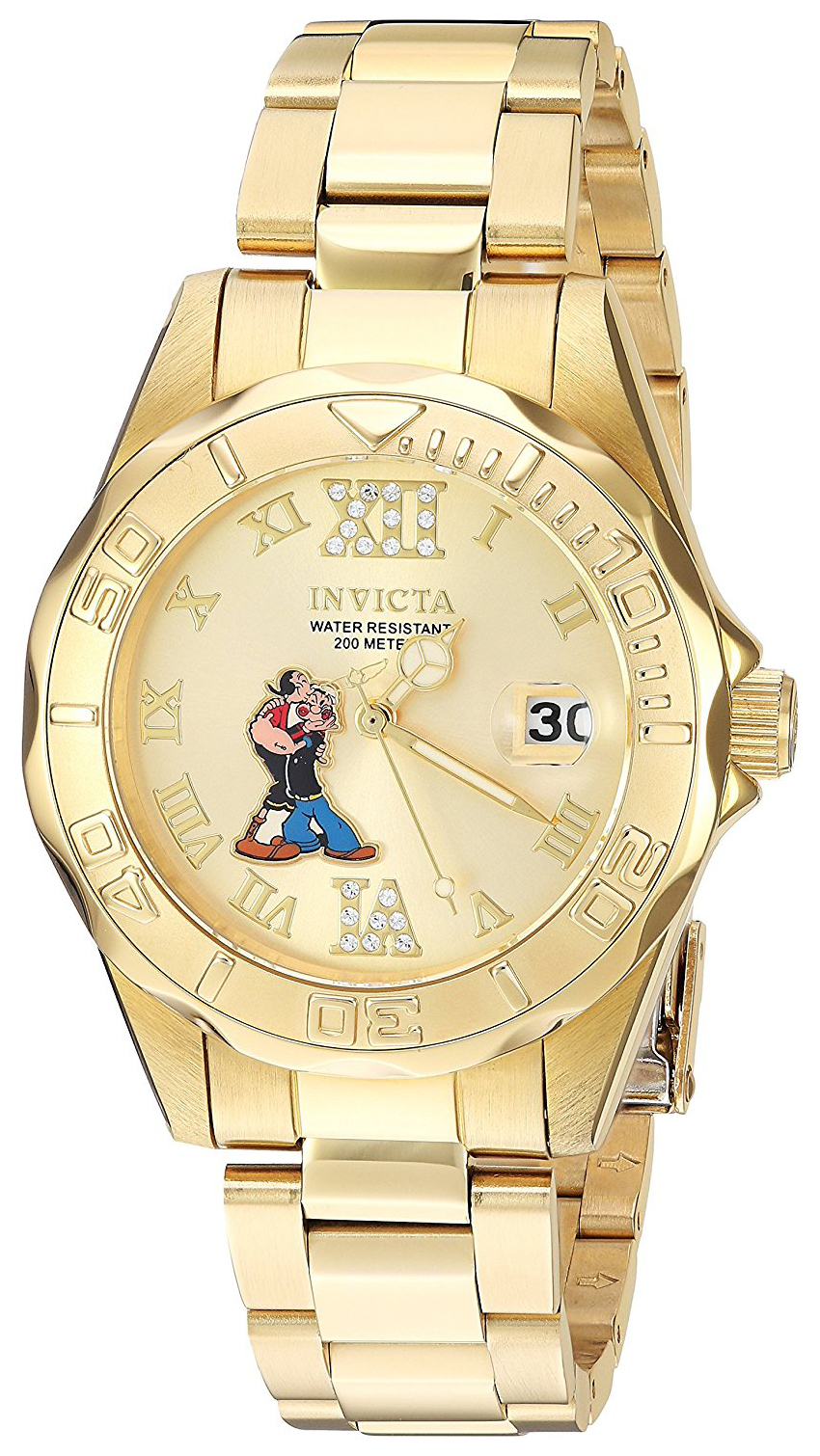 Invicta 99999 Dameklokke 24473 Gulltonet/Gulltonet stål Ø38 mm - Invicta