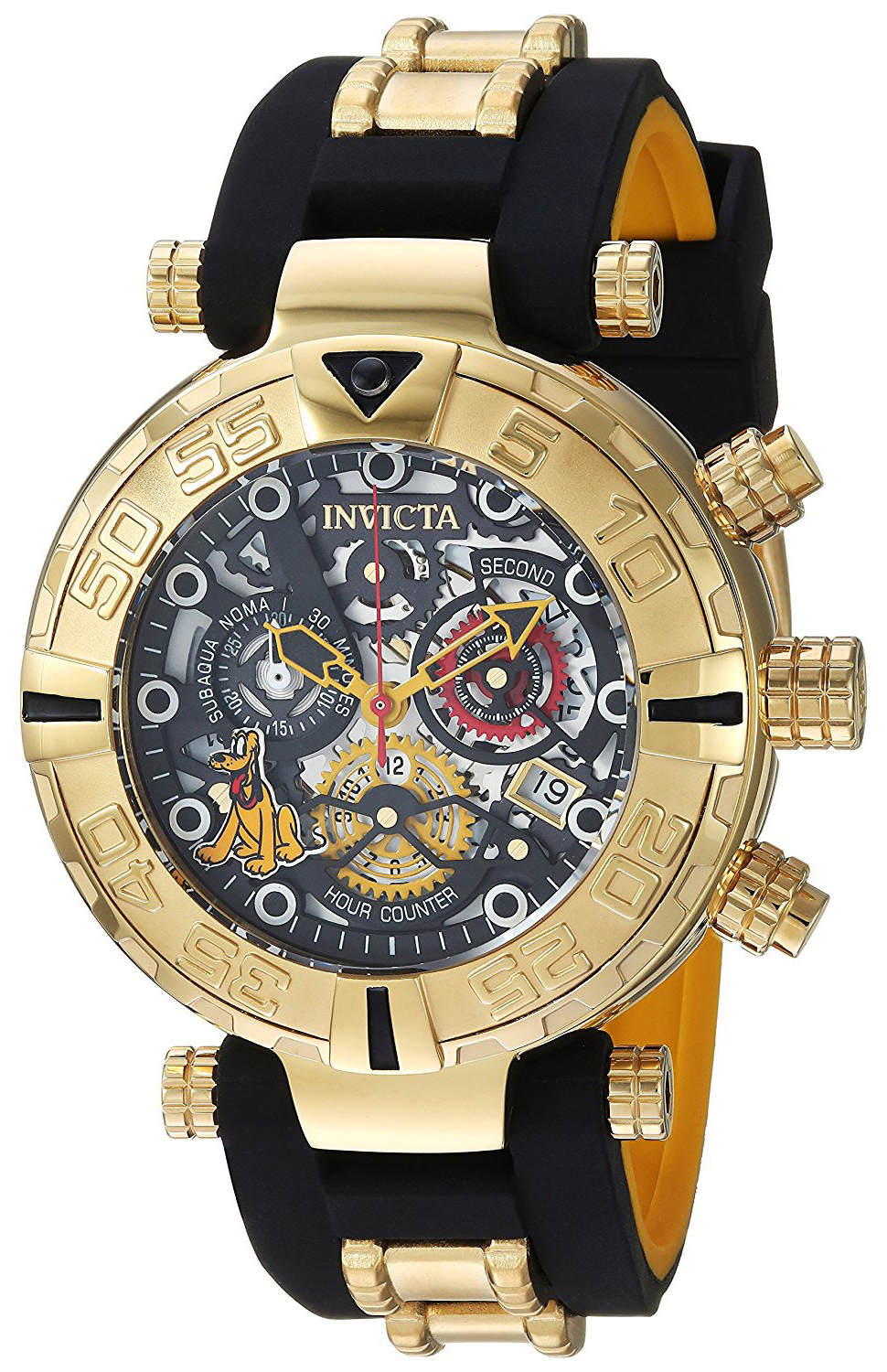 Invicta 99999 Herreklokke 24518 Sort/Gulltonet stål Ø47 mm - Invicta