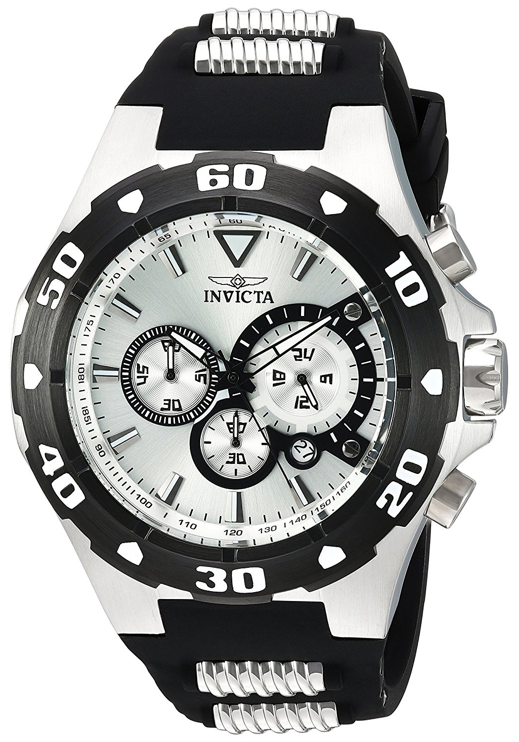 Invicta Pro Diver Herreklokke 24678 Sølvfarget/Stål Ø52 mm - Invicta