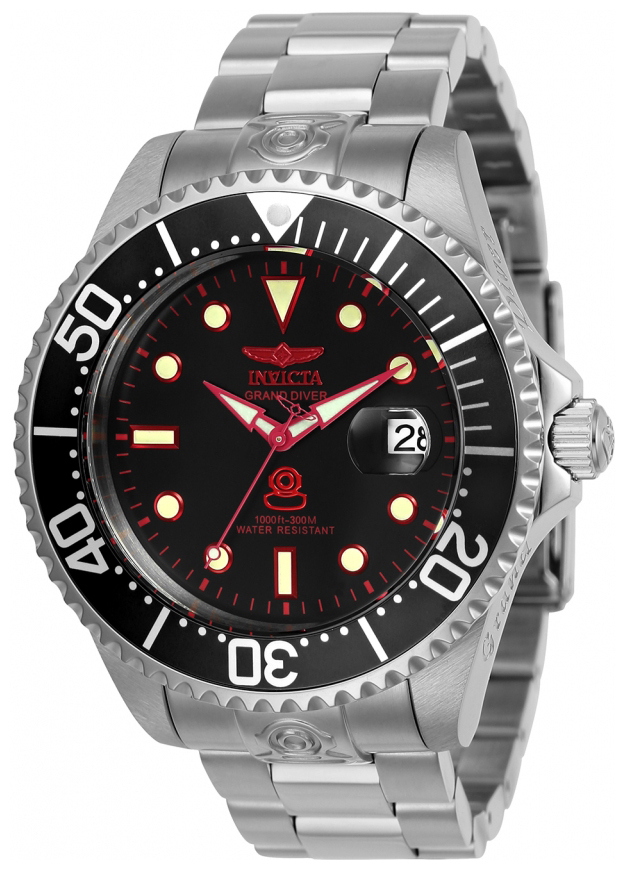 Invicta Pro Diver Herreklokke 24764 Sort/Stål Ø47 mm - Invicta