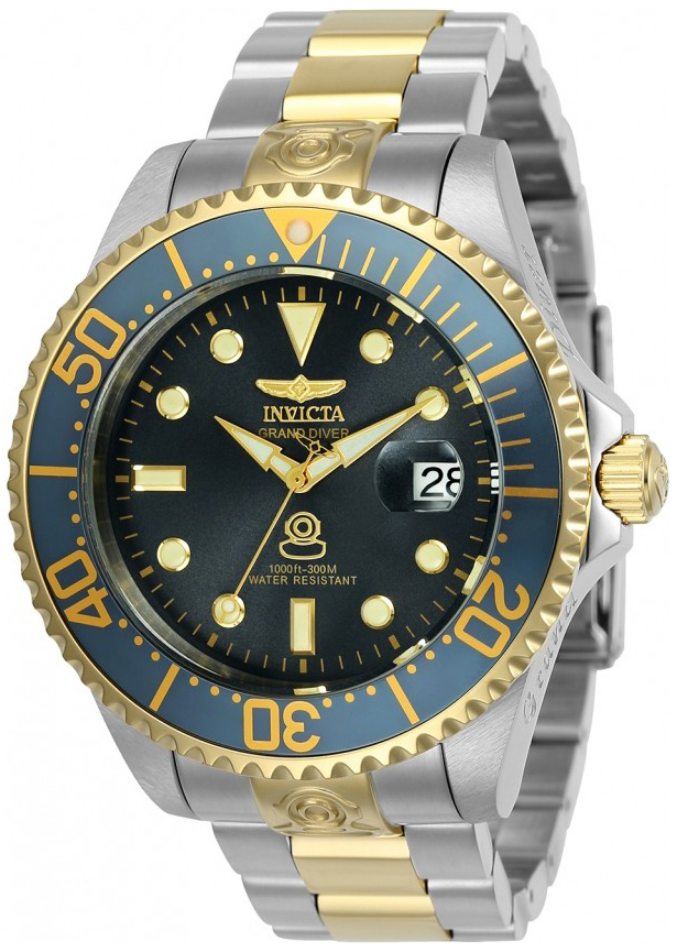 Invicta Pro Diver Herreklokke 24767 Sort/Gulltonet stål Ø47 mm - Invicta