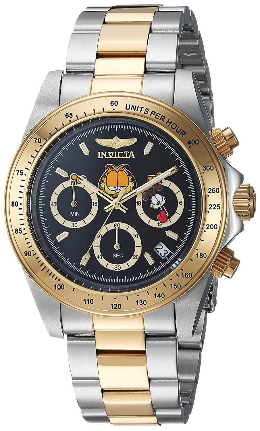 Invicta 99999 Herreklokke 24890 Sort/Gulltonet stål Ø39.5 mm - Invicta