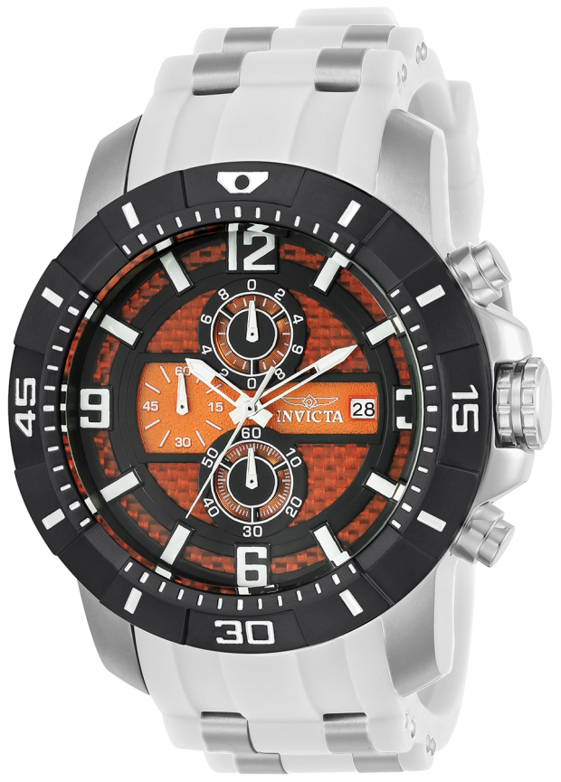 Invicta Pro Diver Herreklokke 24964 Orange/Stål Ø50 mm - Invicta