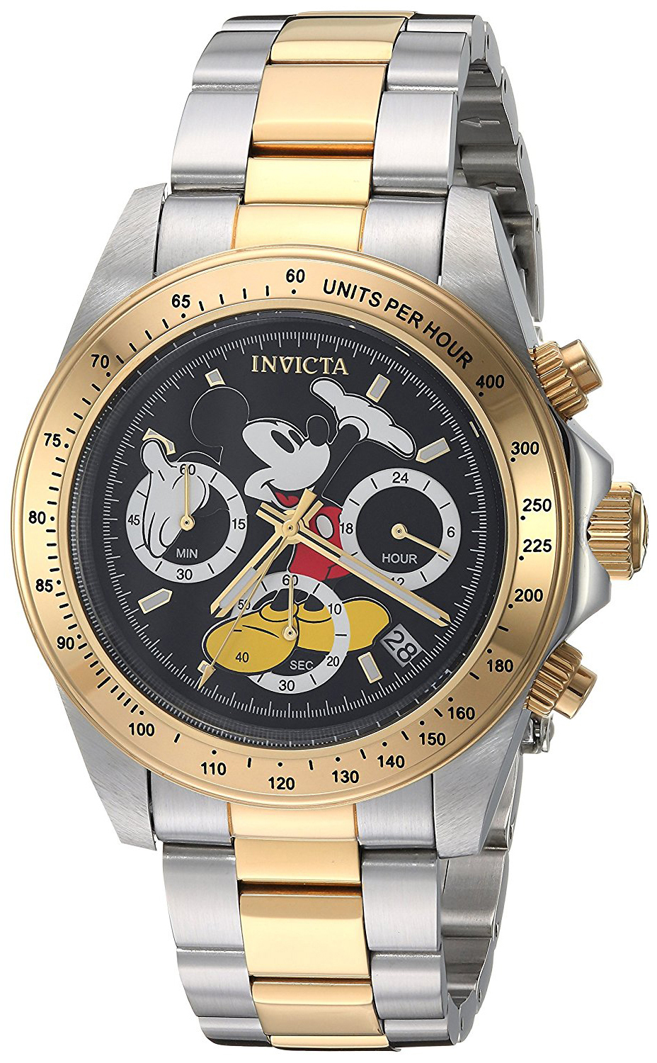 Invicta 99999 Herreklokke 25194 Sort/Gulltonet stål Ø39.5 mm - Invicta