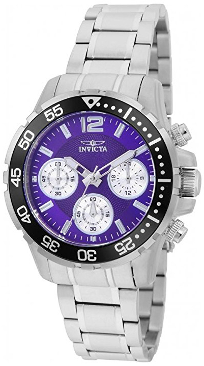 Invicta Pro Diver Dameklokke 25748 Lilla/Stål Ø38 mm - Invicta