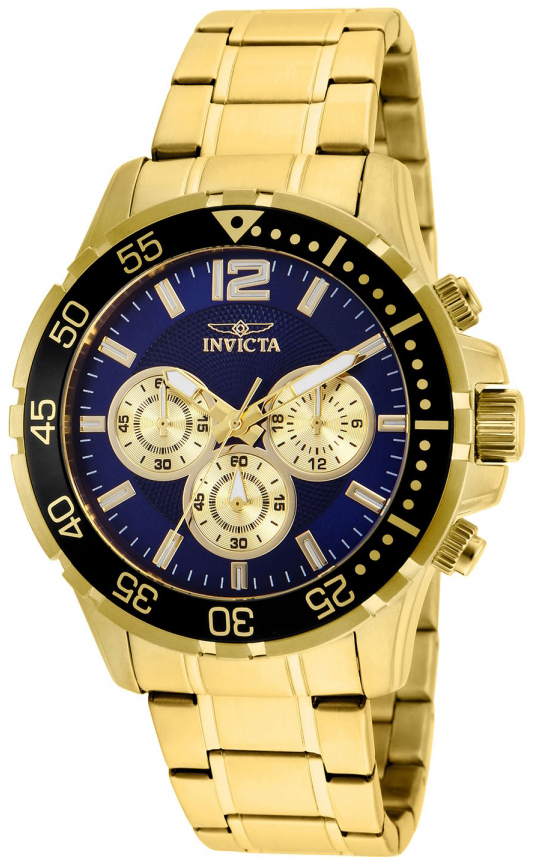 Invicta Specialty Herreklokke 25756 Blå/Gulltonet stål Ø45 mm - Invicta