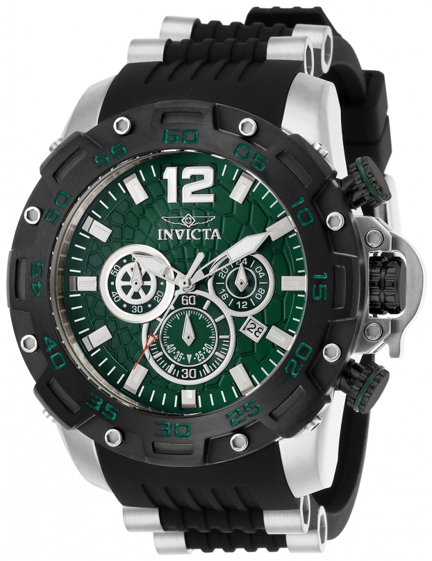 Invicta Pro Diver Herreklokke 26405 Grønn/Stål Ø50 mm - Invicta