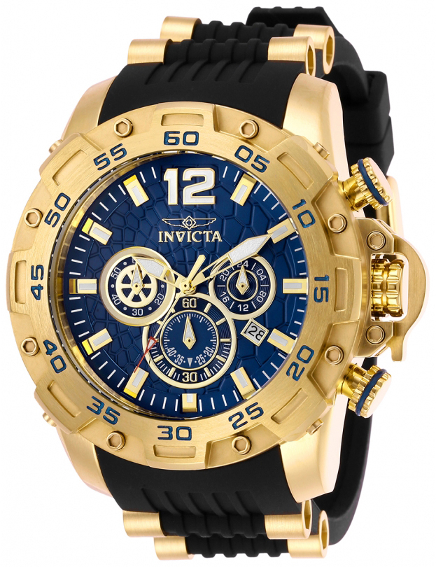 Invicta Pro Diver Herreklokke 26407 Blå/Gulltonet stål Ø50 mm - Invicta