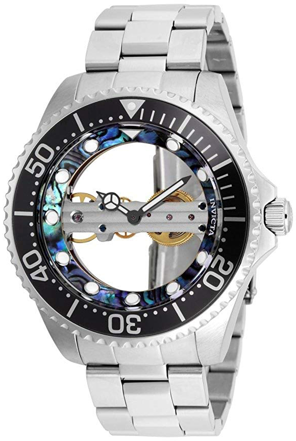 Invicta Pro Diver Herreklokke 26408 Skjelettkuttet/Stål Ø47 mm - Invicta