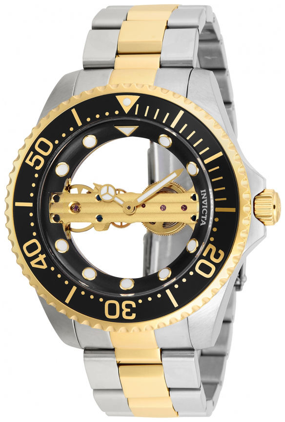 Invicta Pro Diver Herreklokke 26479 Sort/Gulltonet stål Ø51.5 mm - Invicta