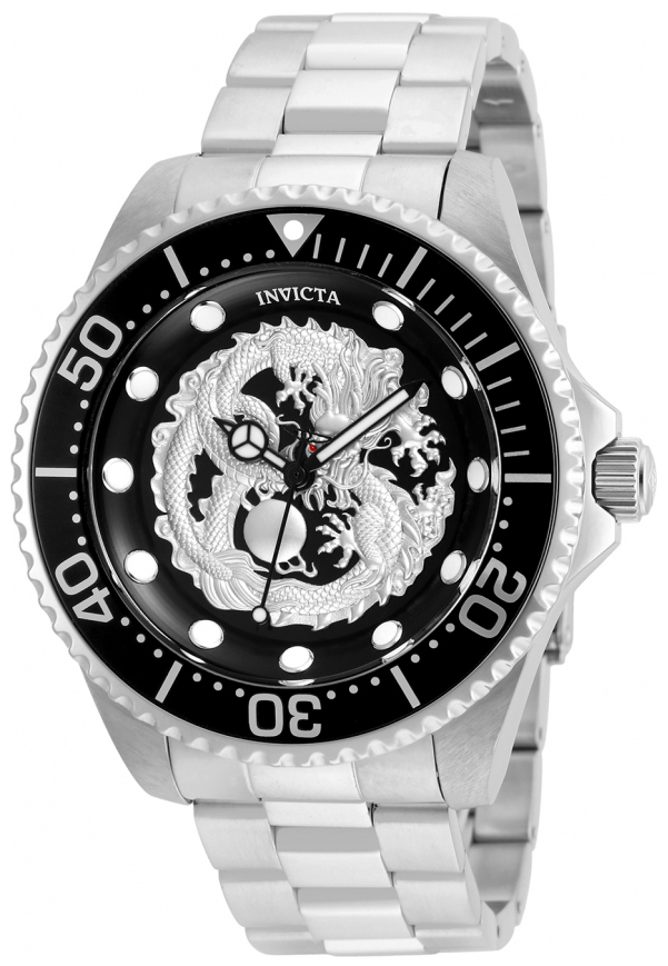 Invicta Pro Diver Herreklokke 26489 Sort/Stål Ø47 mm - Invicta