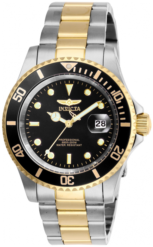 Invicta Pro Diver Herreklokke 26973 Sort/Gulltonet stål Ø40 mm - Invicta