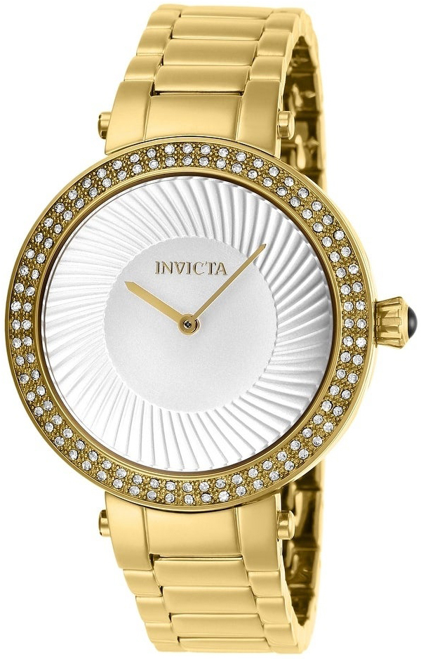 Invicta Specialty Dameklokke 27004 Hvit/Gulltonet stål Ø38 mm - Invicta