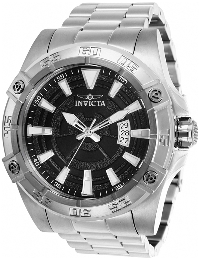 Invicta Pro Diver Herreklokke 27016 Sort/Stål Ø52 mm - Invicta