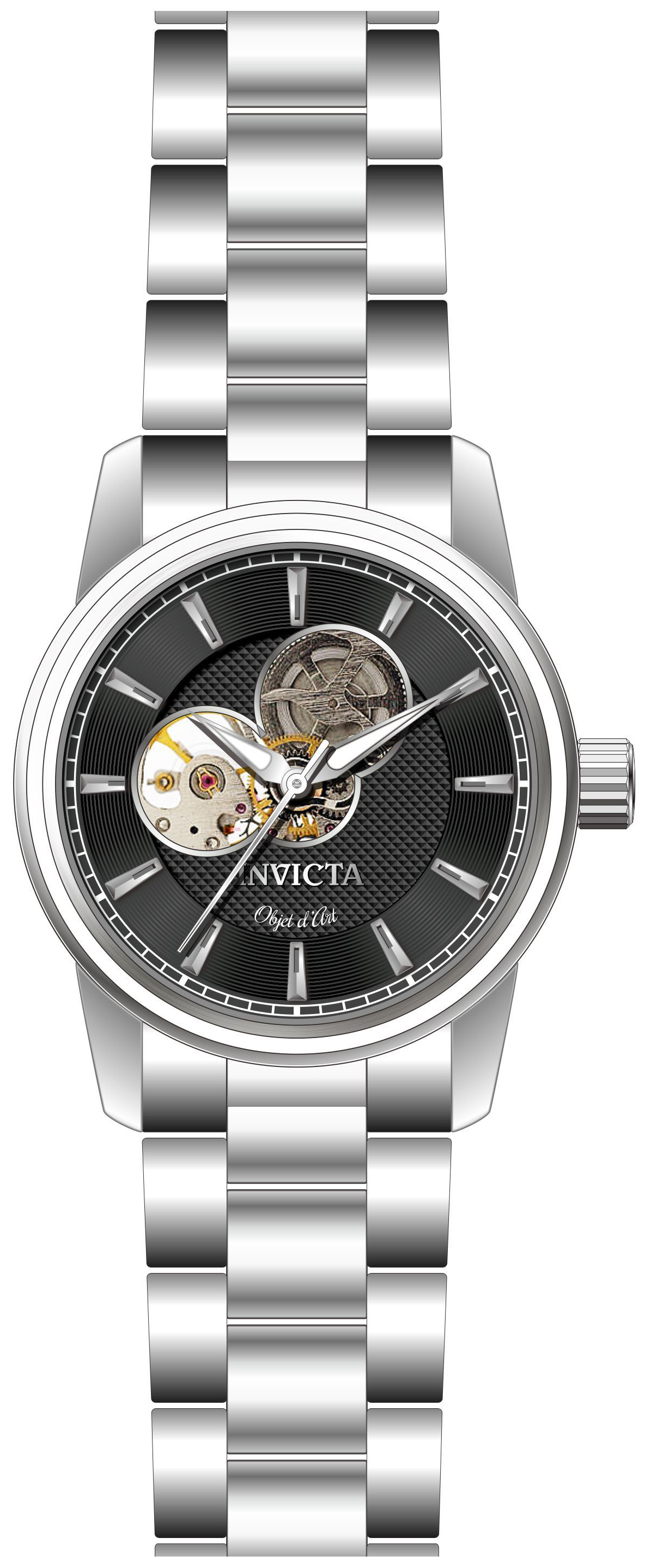 Invicta 99999 Herreklokke 27559 Sort/Stål Ø44 mm - Invicta