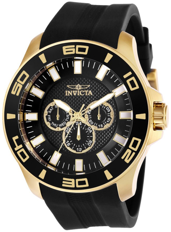 Invicta Pro Diver Herreklokke 28001 Sort/Gummi Ø50 mm - Invicta