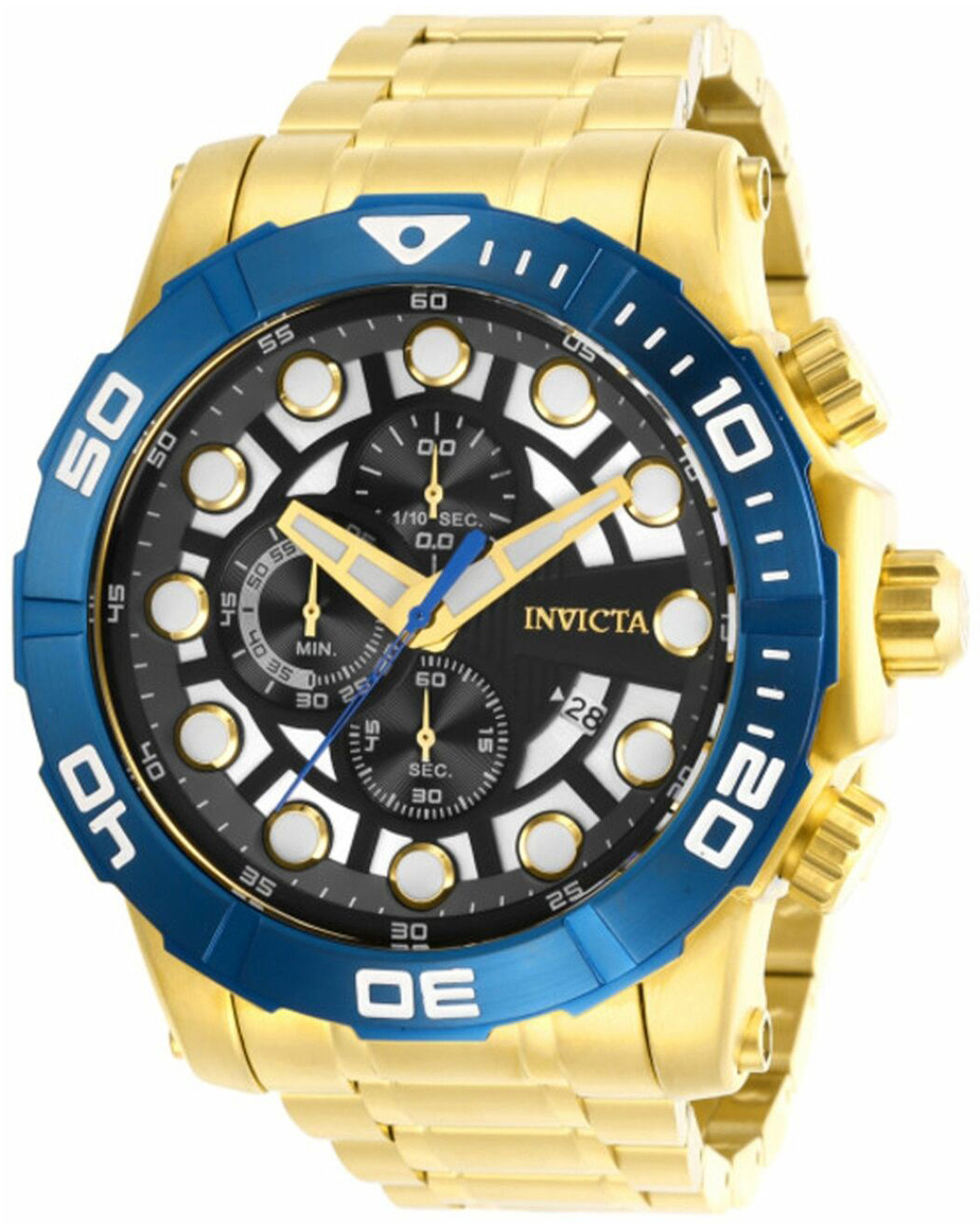 Invicta 99999 Herreklokke 28265 Flerfarget/Gulltonet stål Ø54 mm - Invicta