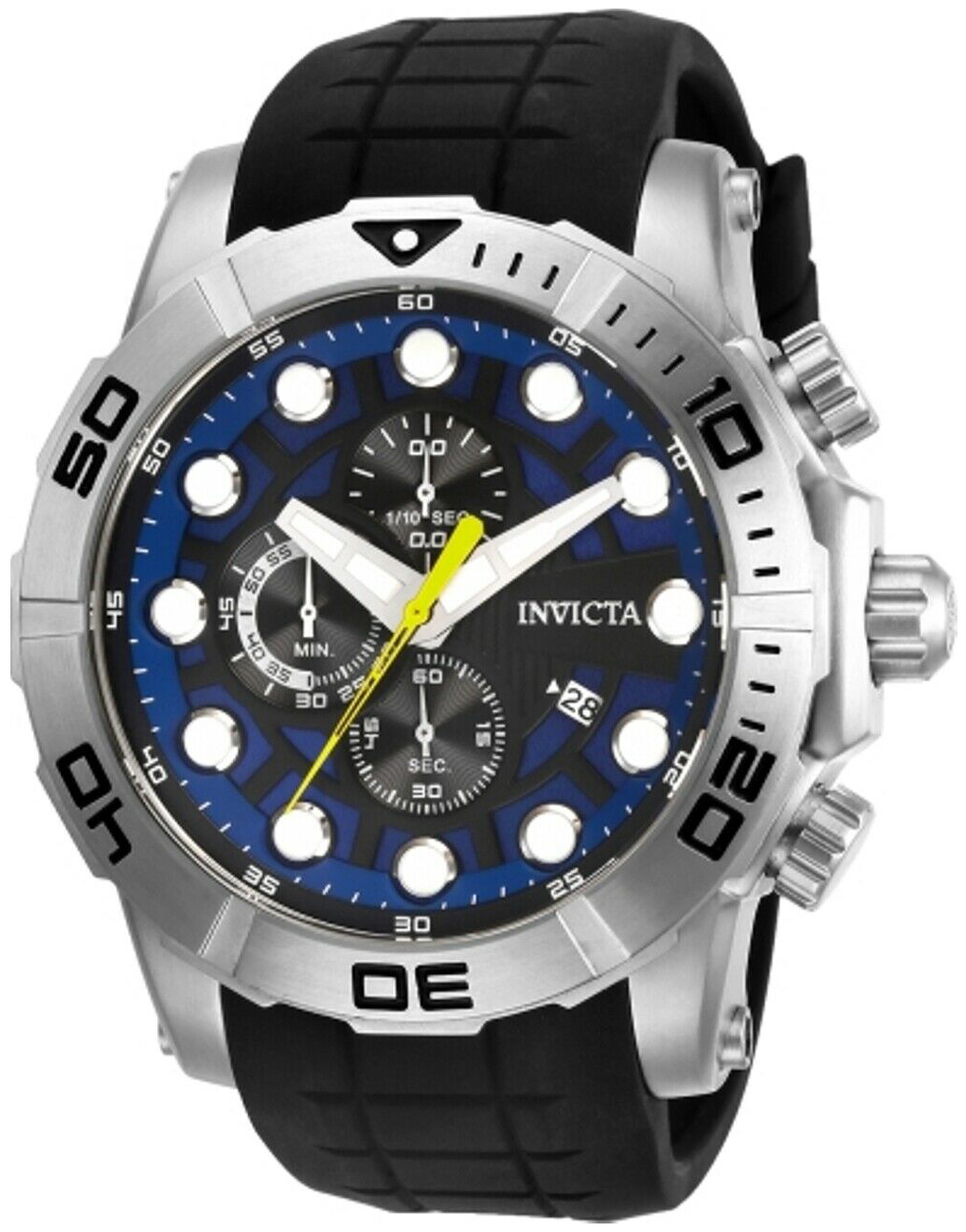 Invicta 99999 Herreklokke 28269 Blå/Gummi Ø54 mm - Invicta