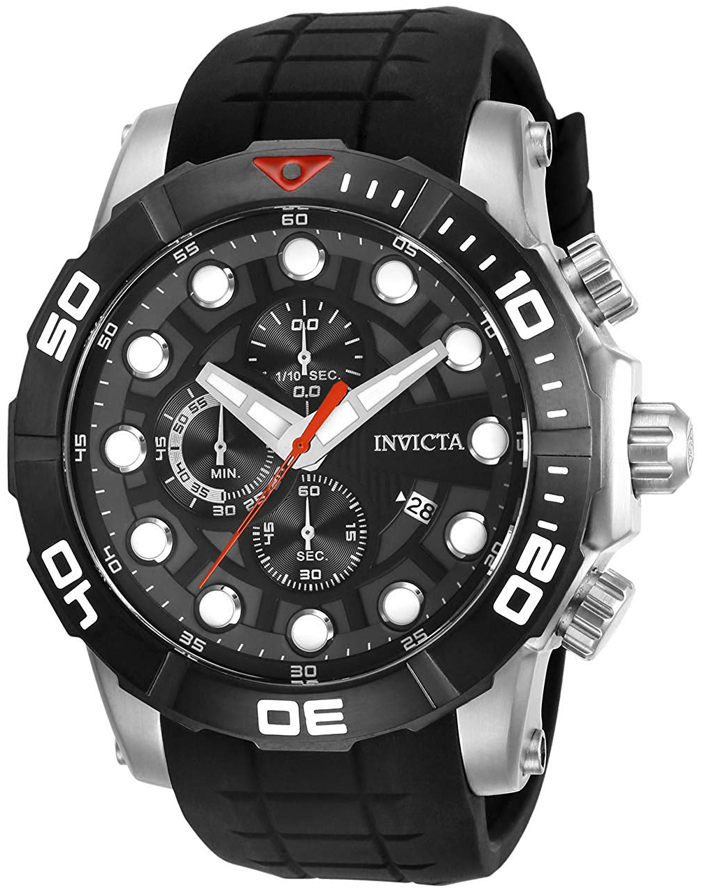 Invicta 99999 Herreklokke 28270 Sort/Gummi Ø54 mm - Invicta