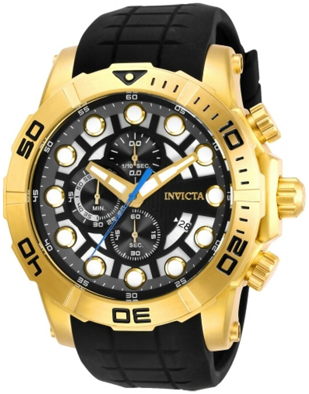 Invicta 99999 Herreklokke 28271 Flerfarget/Gummi Ø54 mm - Invicta