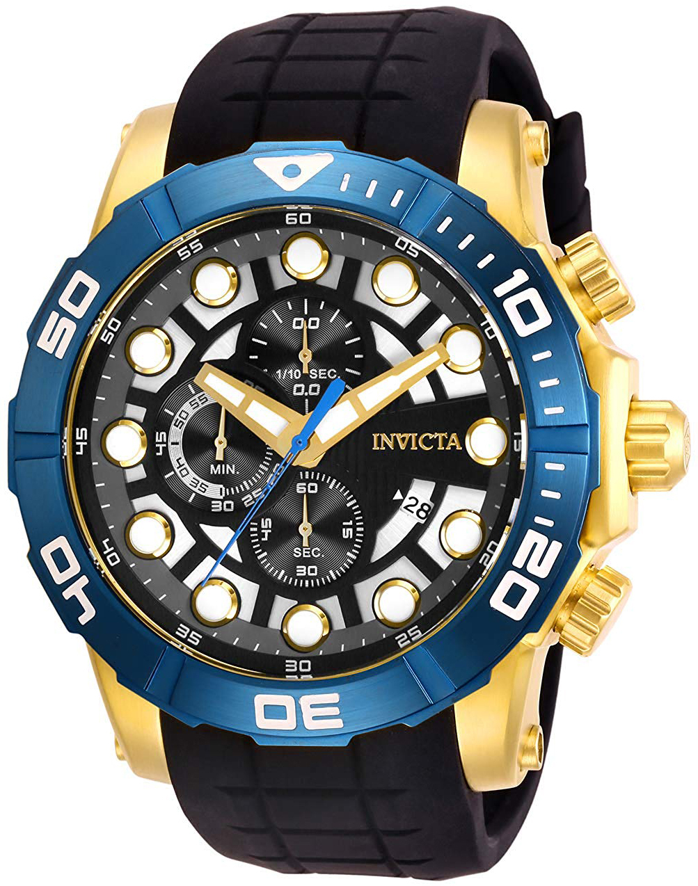 Invicta 99999 Herreklokke 28272 Flerfarget/Gummi Ø54 mm - Invicta