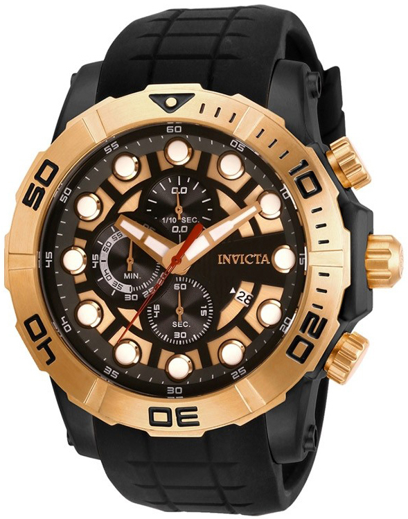 Invicta 99999 Herreklokke 28274 Flerfarget/Gummi Ø54 mm - Invicta