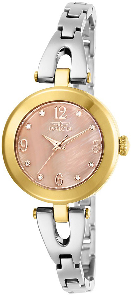 Invicta Angel Dameklokke 29337 Rosegullfarget/Stål Ø28 mm - Invicta