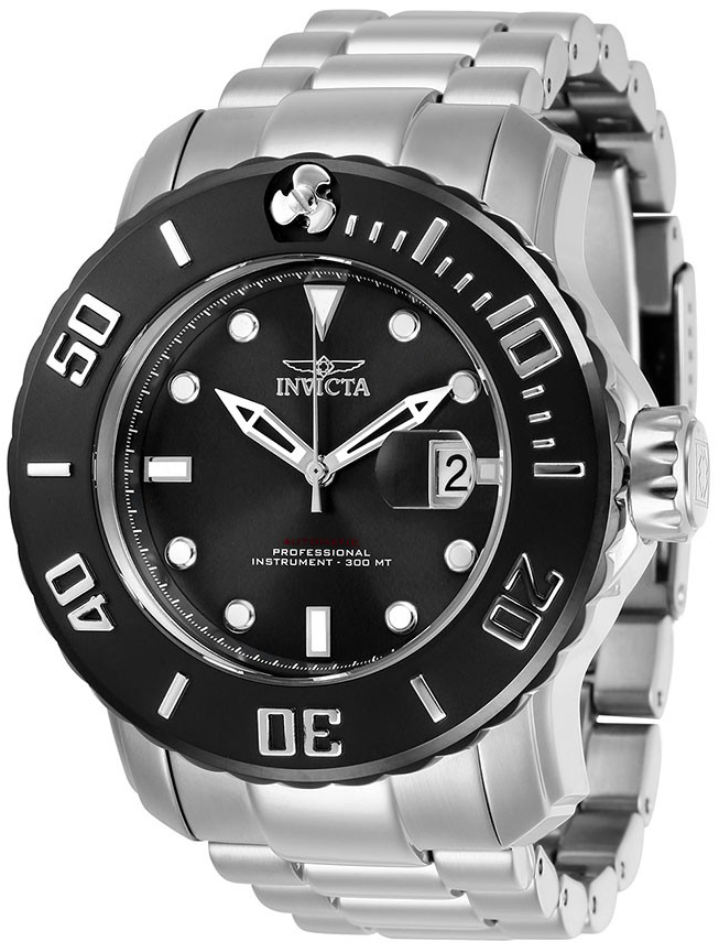 Invicta Pro Diver Herreklokke 29352 Sort/Stål Ø50 mm - Invicta