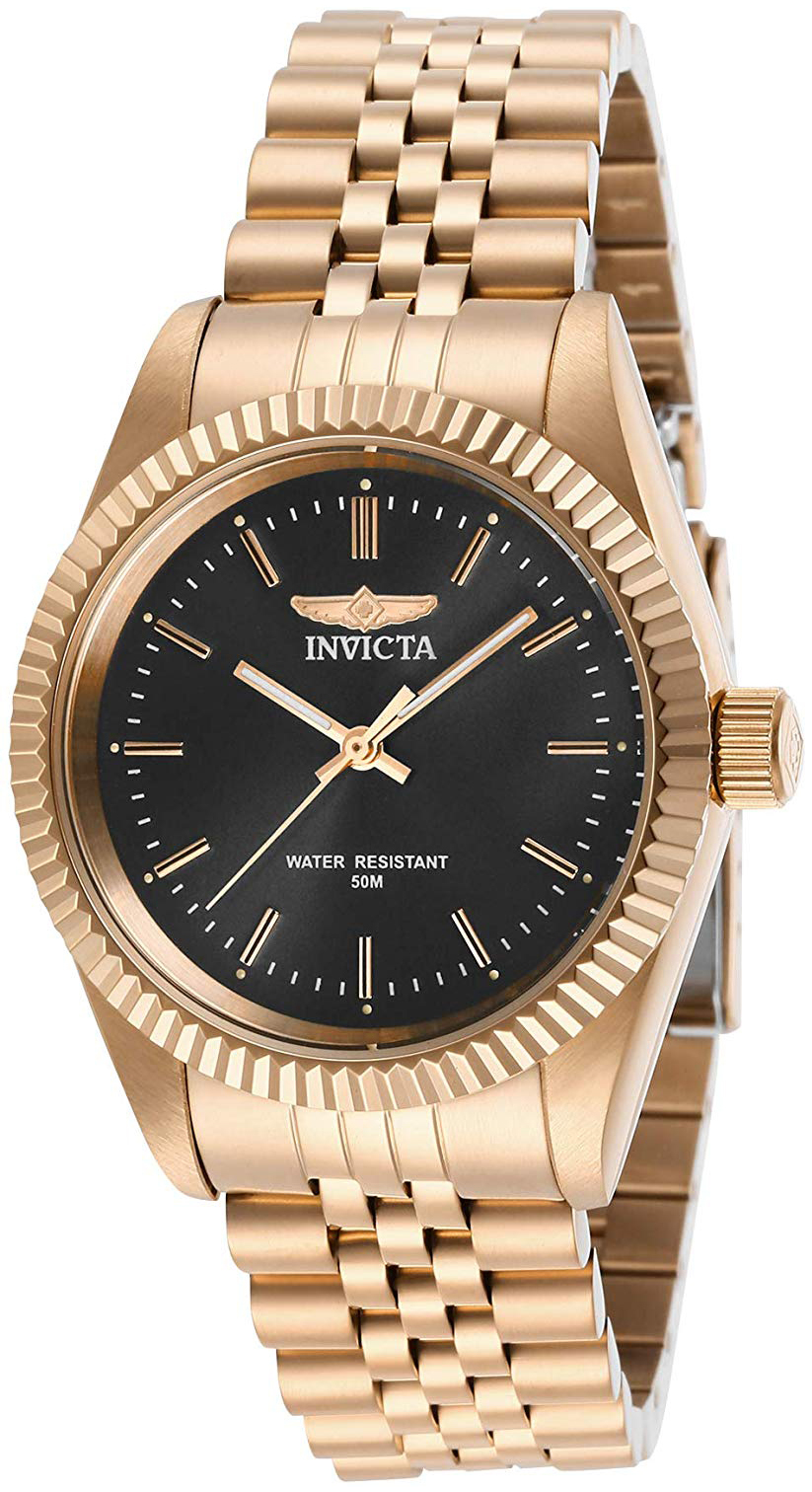 Invicta Specialty Dameklokke 29412 Grå/Rose-gulltonet stål Ø36 mm - Invicta