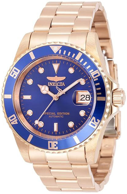 Invicta Herreklokke 30601 Pro Diver Blå/Rose-gulltonet stål Ø42 mm