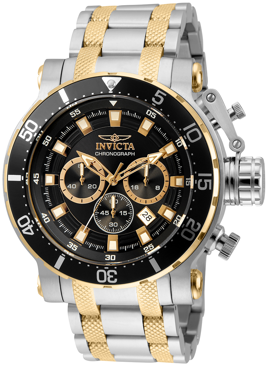 Invicta Herreklokke 32712 Coalition Forces Sort/Rose-gulltonet stål
