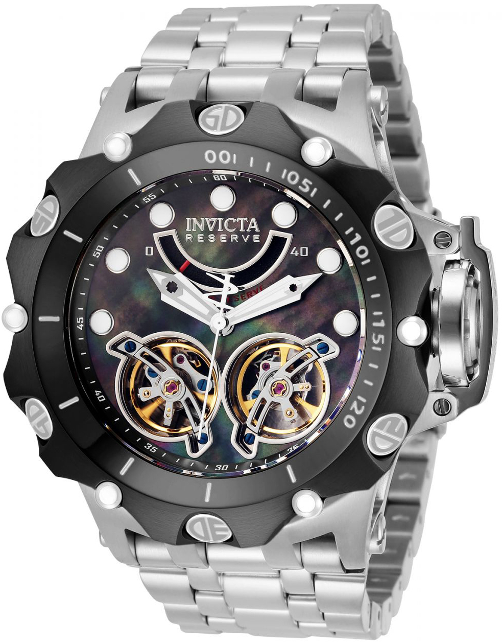 Invicta Herreklokke 33547 Sort/Stål Ø51 mm