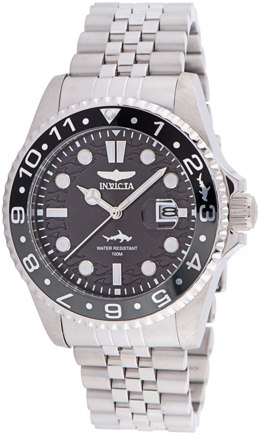 Invicta Herreklokke 35129 Pro Diver Grå/Stål Ø43 mm