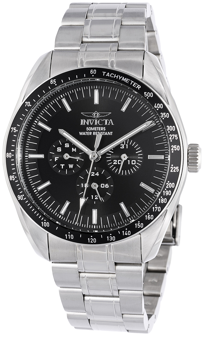 Invicta Herreklokke 45967 Specialty Sort/Stål Ø44 mm