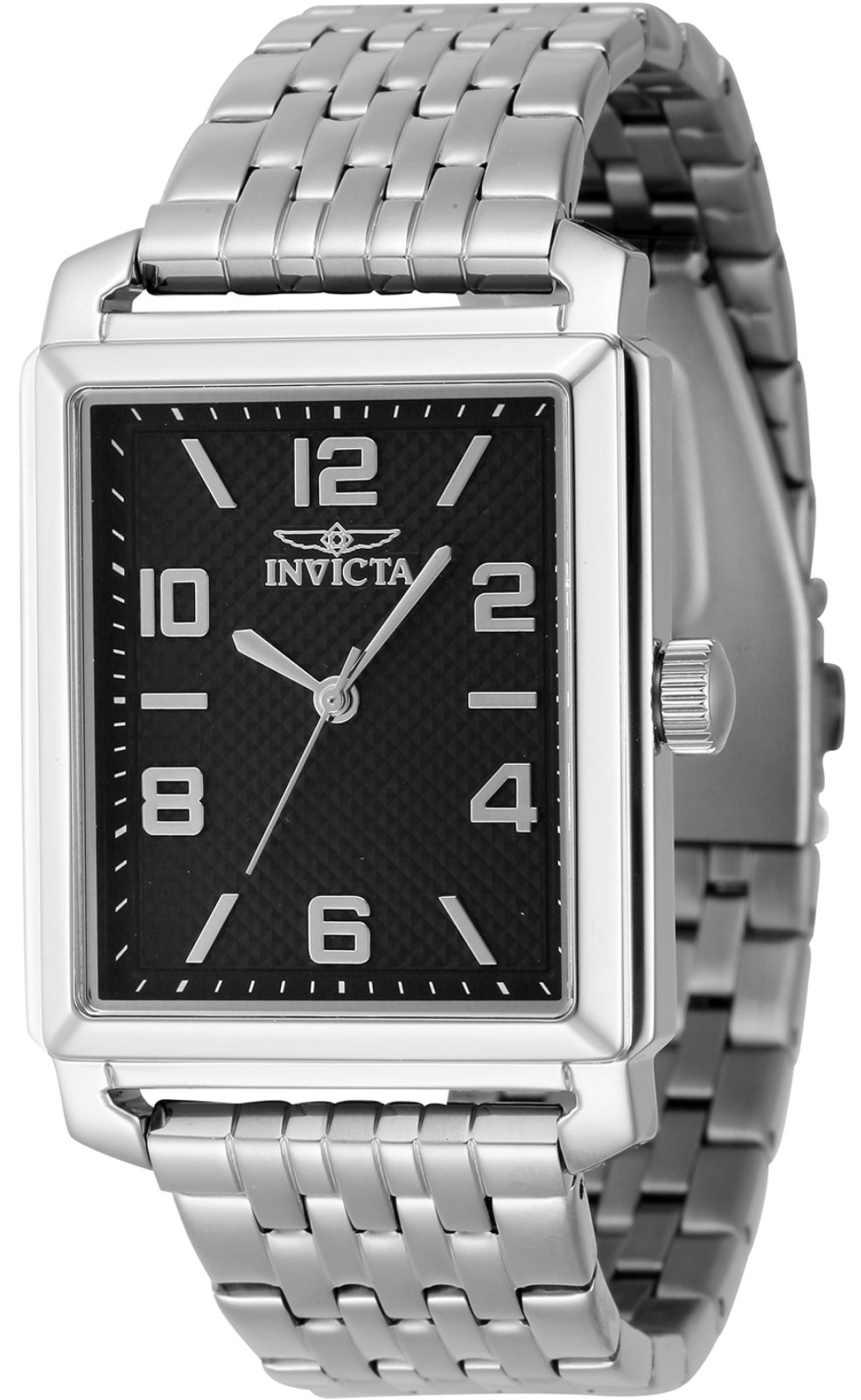 Invicta Herreklokke 46659 Vintage Sort/Stål Ø33 mm