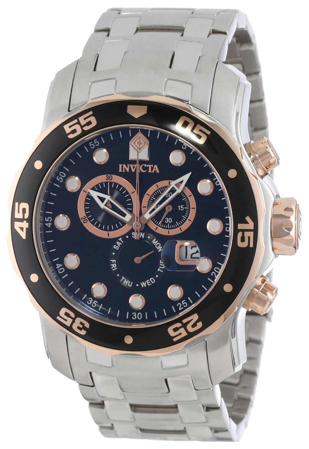 Invicta Pro Diver Herreklokke 80036 Sort/Stål Ø48 mm - Invicta