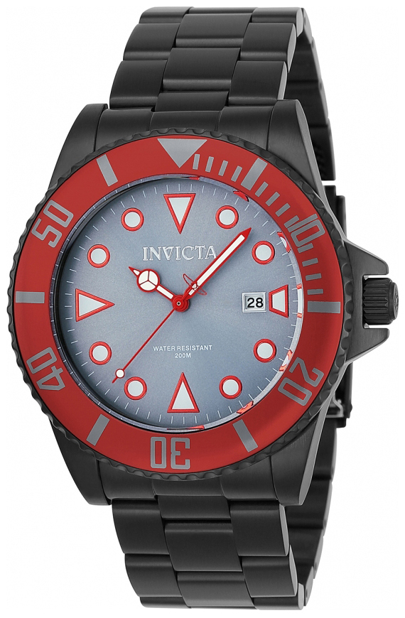 Invicta Pro Diver Herreklokke 90296 Grå/Stål Ø44 mm - Invicta